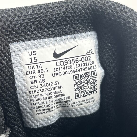 NIKE Legend Essential 2 White Black Running Shoes Men’s Size 15 CQ9356-002 - Picture 8 of 10